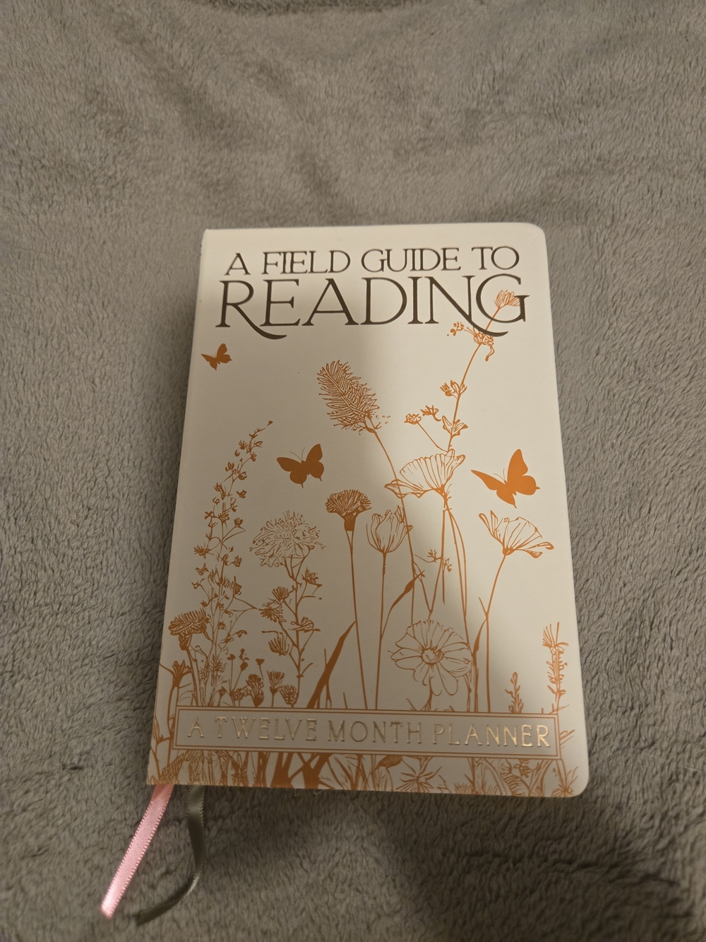 A Field Guide to Reading - White & Rose Gold Planner - Owlcrate